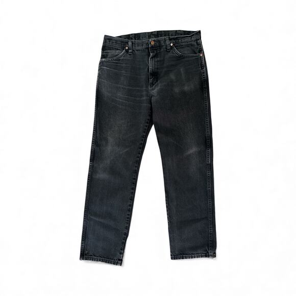 Wrangler Men’s Black Wash Straight Leg Jeans size 34X30 - Picture 1 of 7